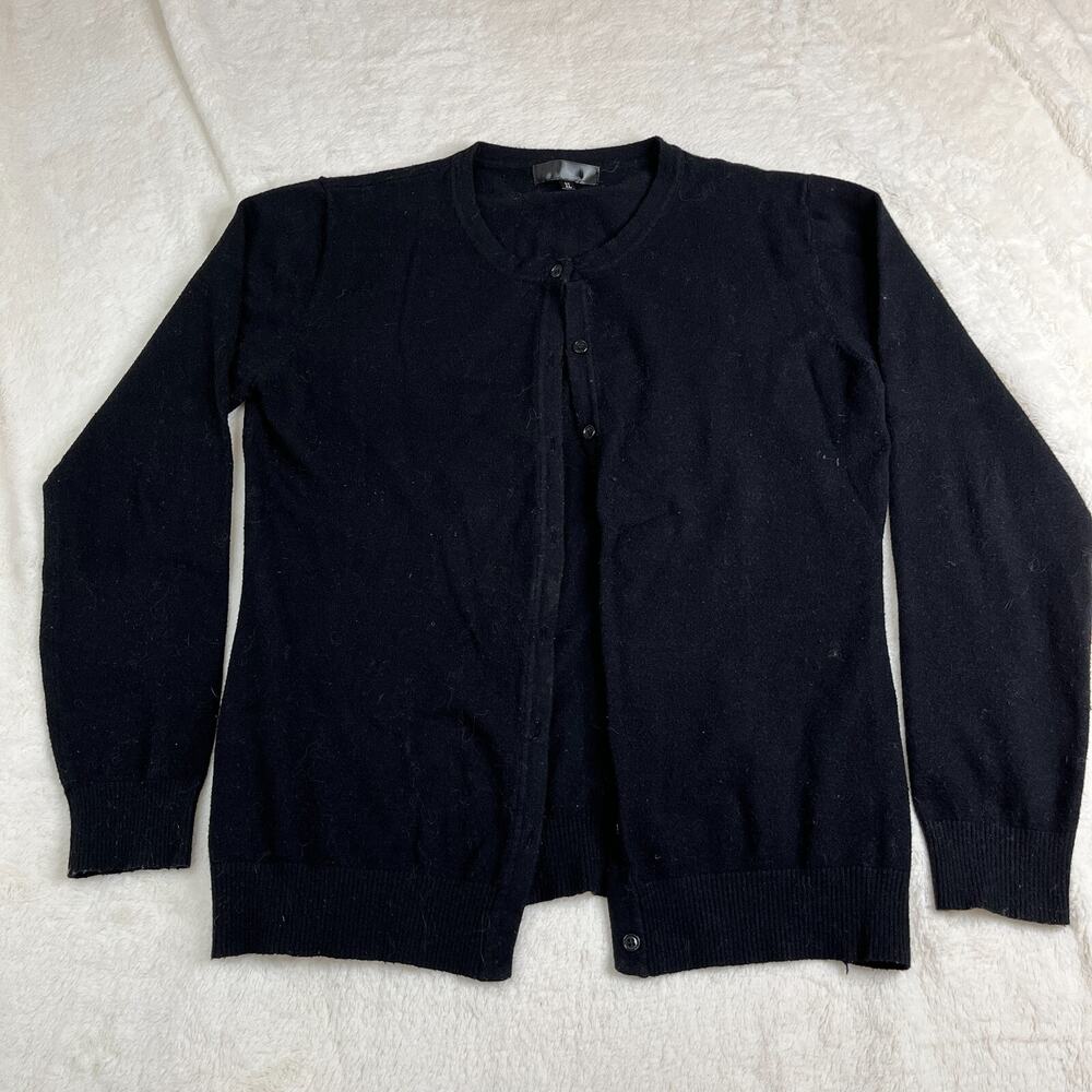 QUALFORT Women's Cardigan Sweater Open Front Knit size XL